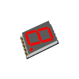 1 pcs : DSM7UA70101 - DISPLAY 7-SEG 0.7' SGL RED 10SMD
