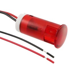 1 pcs : QS123XXHR220 - INDICATOR 12MM FIXED HI RED 220V