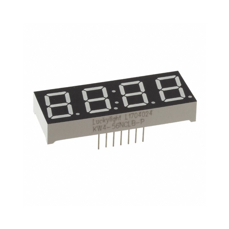 1 pcs : 865 - DISP 7SEG 0.56' QUAD RED 14DIP