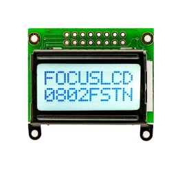 1 pcs : C82A-FTW-XW65 - 8X2 FSTN GRAY CHARACTER LCD
