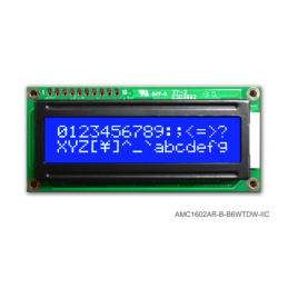 1 pcs : AMC1601AR-B-Y6WFDY - LCD COB CHAR 16X1 Y/G TRANSF