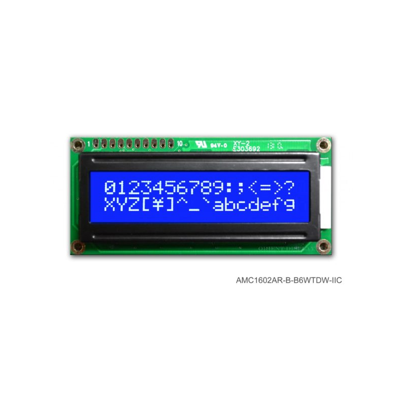 1 pcs : AMC1601AR-B-Y6WFDY - LCD COB CHAR 16X1 Y/G TRANSF