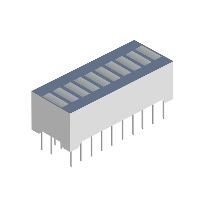 1 pcs : XGMDKVGX10D - LED CBI 5.08X1.78MM 10SEG G/R TH