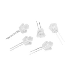 1 pcs : 5455 - LED BLUE DIFF CRYSTAL SHAPE T/H