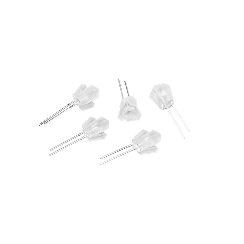 1 pcs : 5455 - LED BLUE DIFF CRYSTAL SHAPE T/H