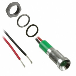 1 pcs : Q6R3CXXG24E - LED PANEL MOUNT INDICATOR GRN