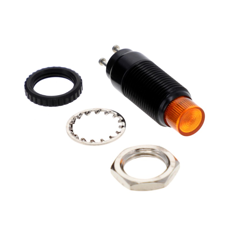 1 pcs : 24980703333504F - LED PANEL IND YLW 10V CYLINDER