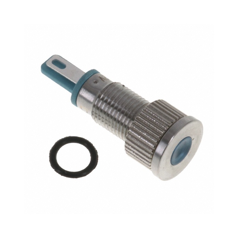 1 pcs : 6201403304F - 8MM FLT PMI BLU 12 VDC W/TERMS