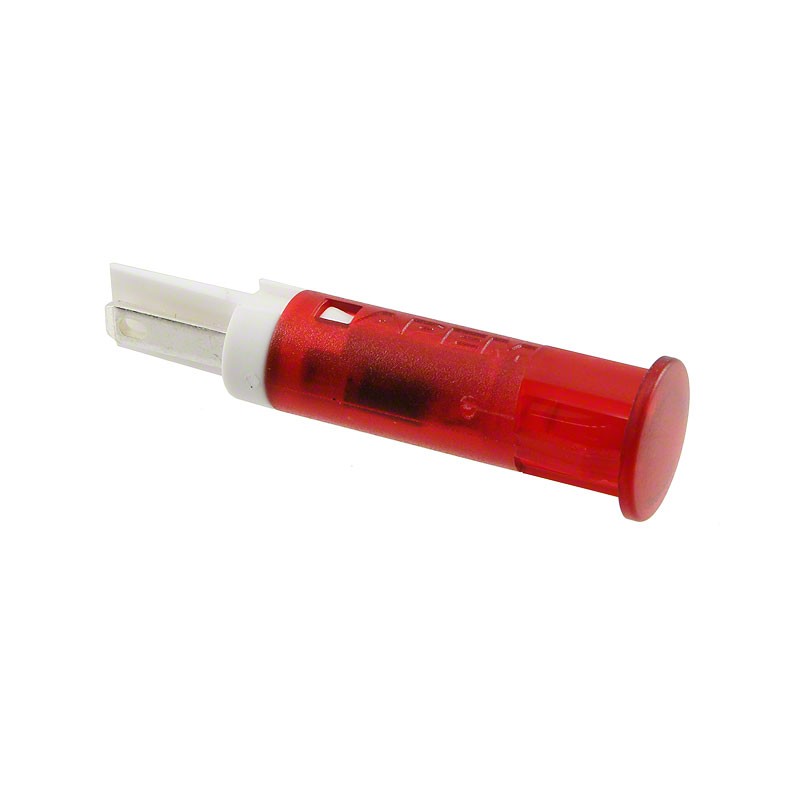1 pcs : QS81XXHR220 - INDICATOR 8MM FIXED HI RED 220V