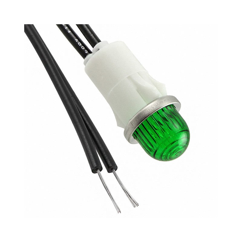 1 pcs : 1052A5 - INDICATOR NEON GREEN PANEL MNT