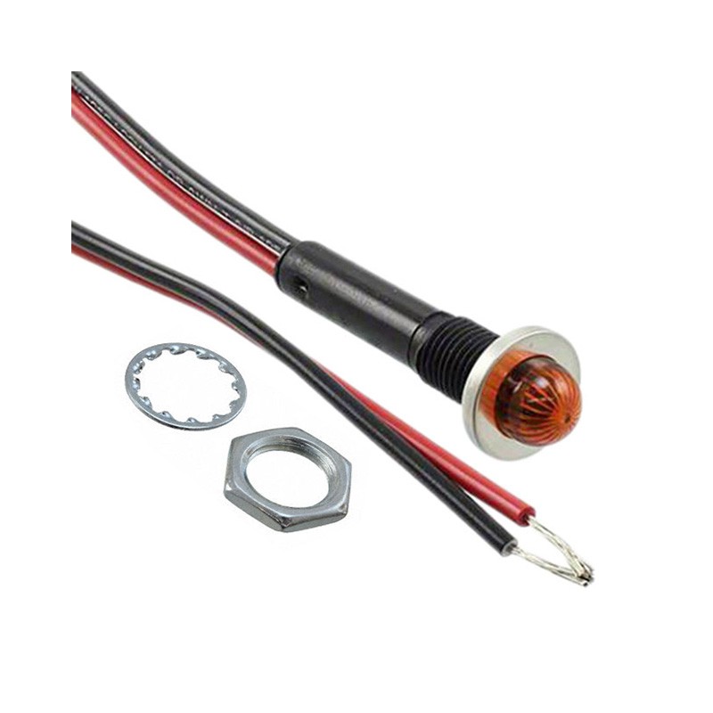 1 pcs : 6011M3 - INDICATOR NEON AMBER PANEL MNT