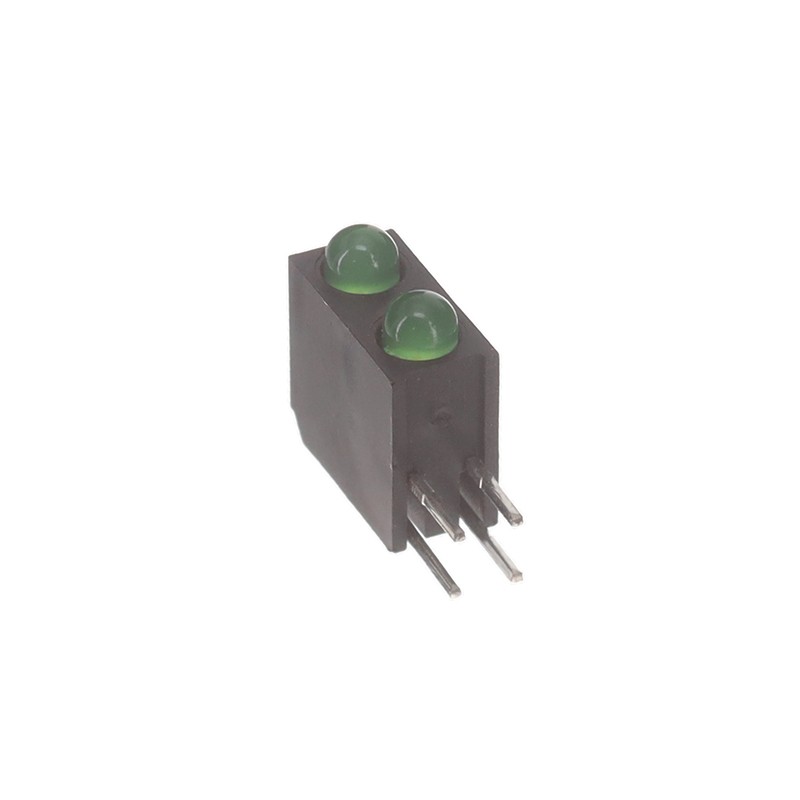 1 pcs : H201CGDL - LED CBI 3MM BI-LVL GRN DIFF RA
