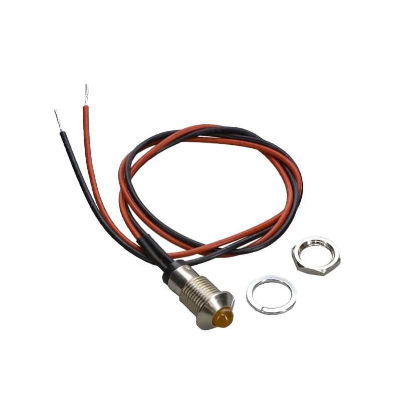 1 pcs : MPC5ADW12.0 - PNL MNT AMBER W/WIRE 12'