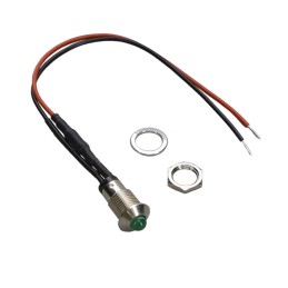 1 pcs : MPC5GD24VW6-ER - IND METAL PNL 5MM GRN DIFF 6'