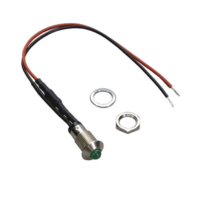 1 pcs : MPC5GD24VW6-ER - IND METAL PNL 5MM GRN DIFF 6'