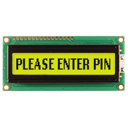 1 pcs : NHD-0116AZ-FL-GBW - LCD MOD 16DIG 16X1 TRANS YLW/GRN