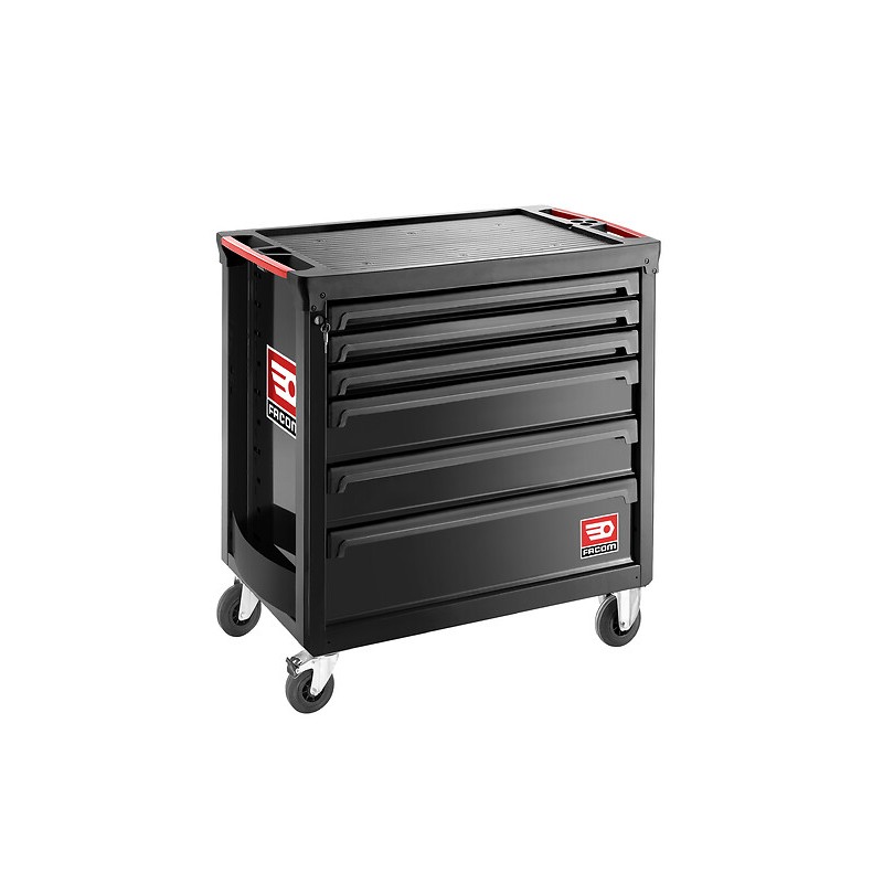 1 pcs - Facom 6 drawer Polypropylene Wheeled Tool Cabinet x 972mm x 969mm