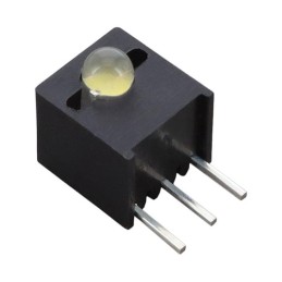 1 pcs : HV-317664/230/UYOUTM-U1930 - LED CBI 3MM ORNG/WHITE RA