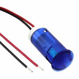 1 pcs : QS123XXB24 - INDICATOR 12MM FIXED BL 24V WIRE
