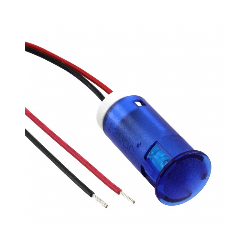 1 pcs : QS123XXB24 - INDICATOR 12MM FIXED BL 24V WIRE