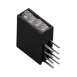 1 pcs : H485CBC - LED CBI 1.8MM QUAD GRN/RED RA