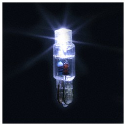 1 pcs : LE-0504-01W - LED T-1.75 12V WEDGE 25MA WHITE