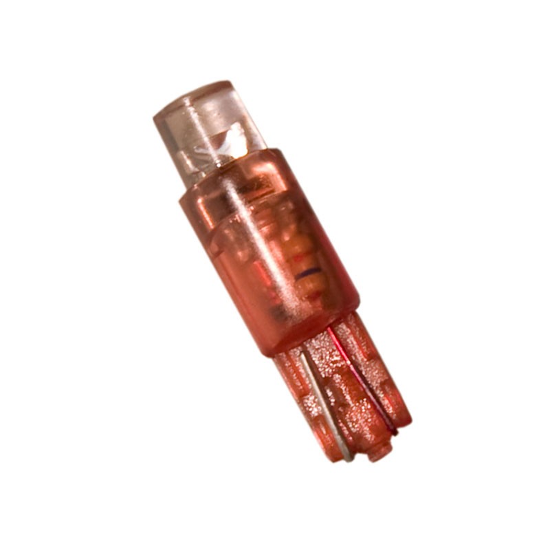 1 pcs : LE-0509-01R - LED T-1.75 24V WEDGE RED