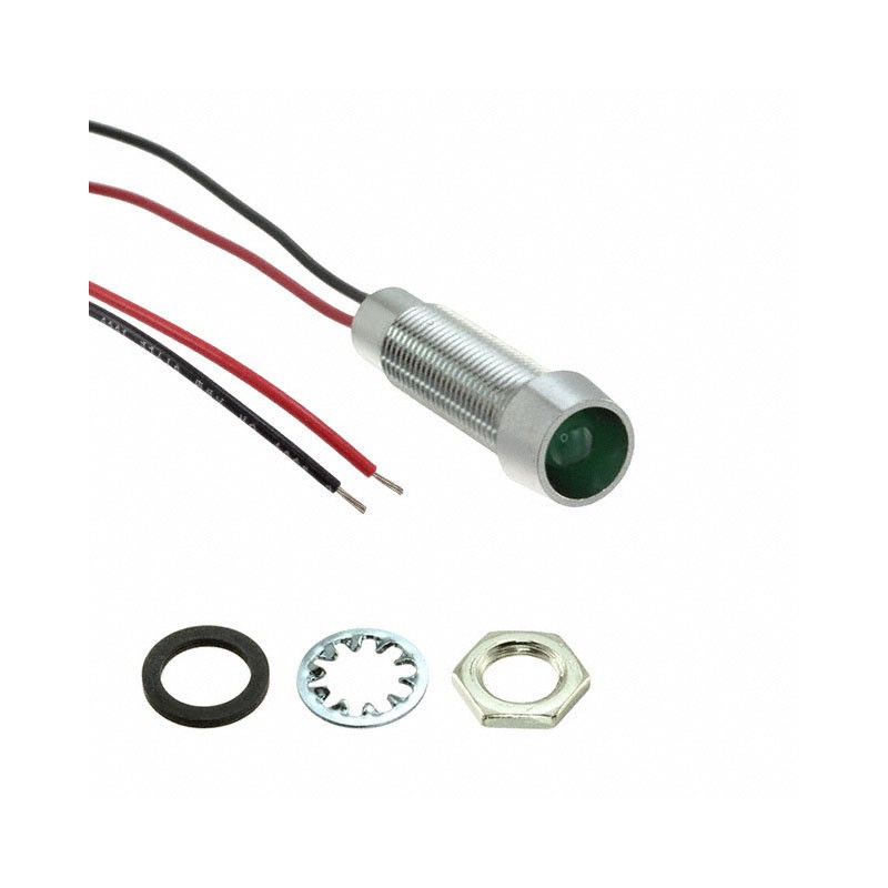 1 pcs : L79D-G12-W - 12V GRN DIFFUSED LENS