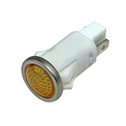 1 pcs : 1092QD3-28V - LED PMI, AMBER, SEMI-DOME, 28V 3
