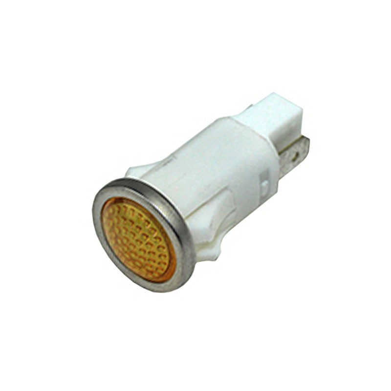 1 pcs : 1092QD3-28V - LED PMI, AMBER, SEMI-DOME, 28V 3