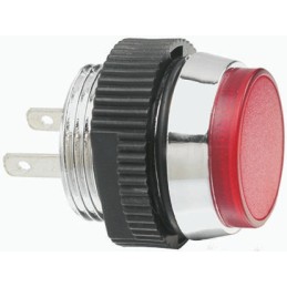 1 pcs - Signal Construct White Panel Mount Indicator, 24 - 28V, 16mm Mounting Hole Size, IP67