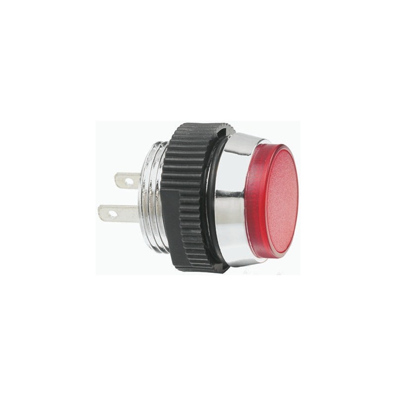 1 pcs - Signal Construct White Panel Mount Indicator, 24 - 28V, 16mm Mounting Hole Size, IP67