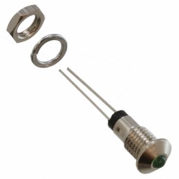 1 pcs : MPC3GD - LED ASSY PNL 3MM GRN DIFF 565NM