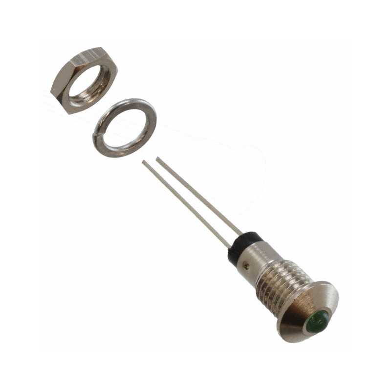 1 pcs : MPC3GD - LED ASSY PNL 3MM GRN DIFF 565NM