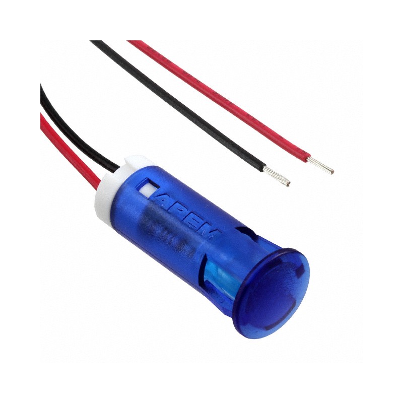 1 pcs : QS103XXB12 - INDICATOR 10MM FIXED BL 12V WIRE