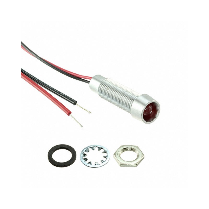 1 pcs : L79D-R12-W - 12V RED DIFFUSED LENS