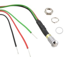 1 pcs : 6061415130F - LED PNL IND 6MM R,G 12V PROTRUD