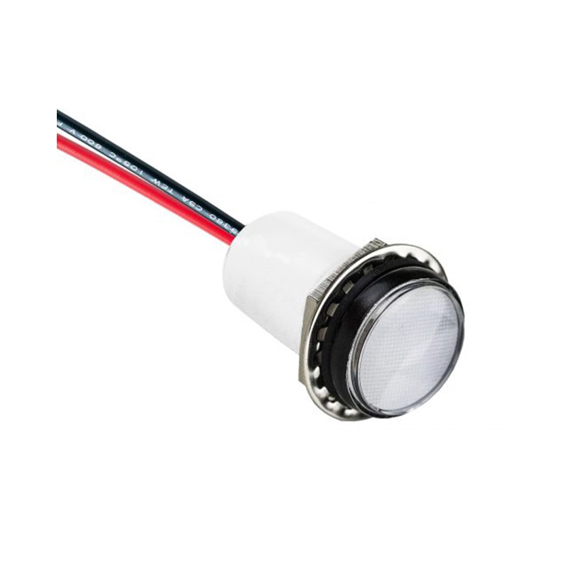 1 pcs : PML50BFVW - LED BLUE ROUND PANEL MOUNT