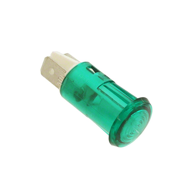 1 pcs : NL589C2G - LAMP NEON PNL MNT 125V GREEN