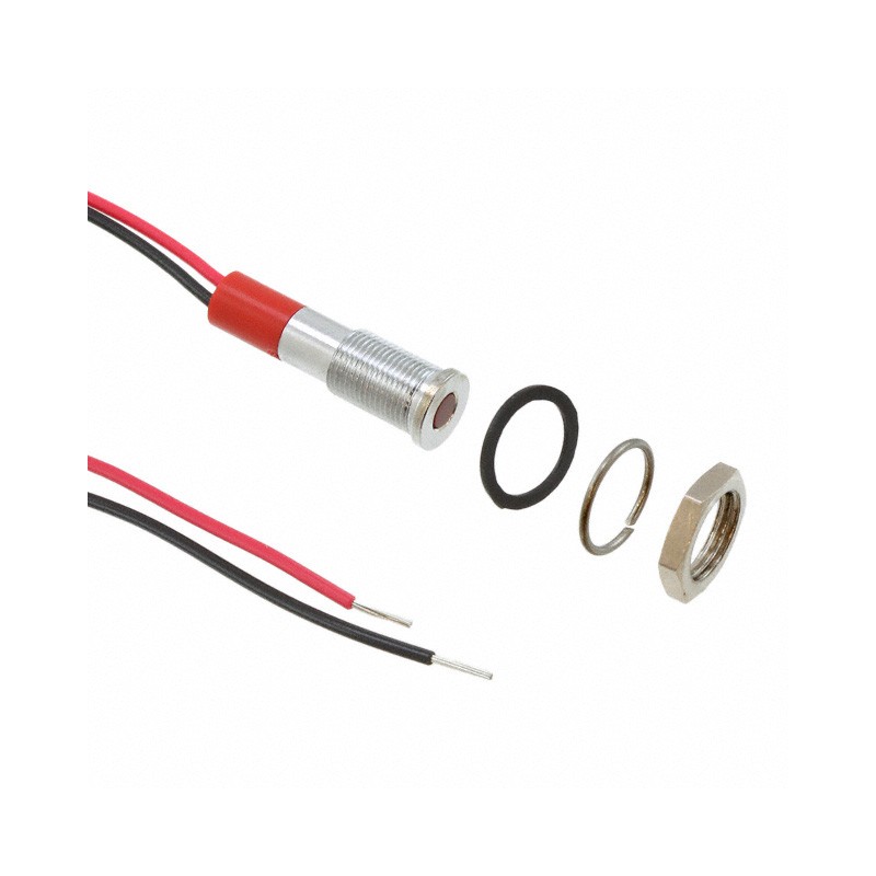 1 pcs : Q6F3CXXR12E - LED PANEL MOUNT INDICATOR RED