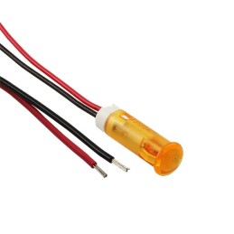 1 pcs : QS63XXO24 - INDICATOR 6MM FIXED ORA 24V WIRE