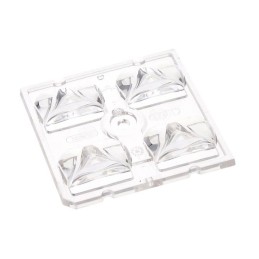 1 pcs : C17829_STRADA-2X2-5050-LW1 - LENS SQUARE CLEAR SCREW