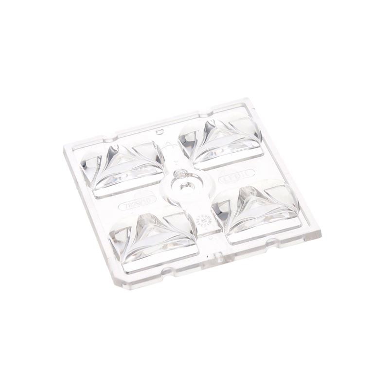 1 pcs : C17829_STRADA-2X2-5050-LW1 - LENS SQUARE CLEAR SCREW