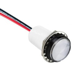 1 pcs : PML50WFVW - LED WHITE ROUND PANEL MOUNT