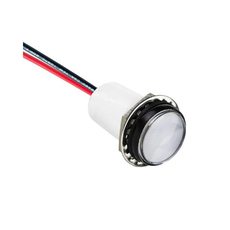 1 pcs : PML50WFVW - LED WHITE ROUND PANEL MOUNT
