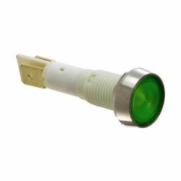 1 pcs : FL1P-10NJ-4-G24V - LED GRN 10MM NUT 24VAC/DC STK