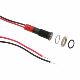 1 pcs : Q6F3BXXR12E - LED PM INDICATOR FLUSH RED