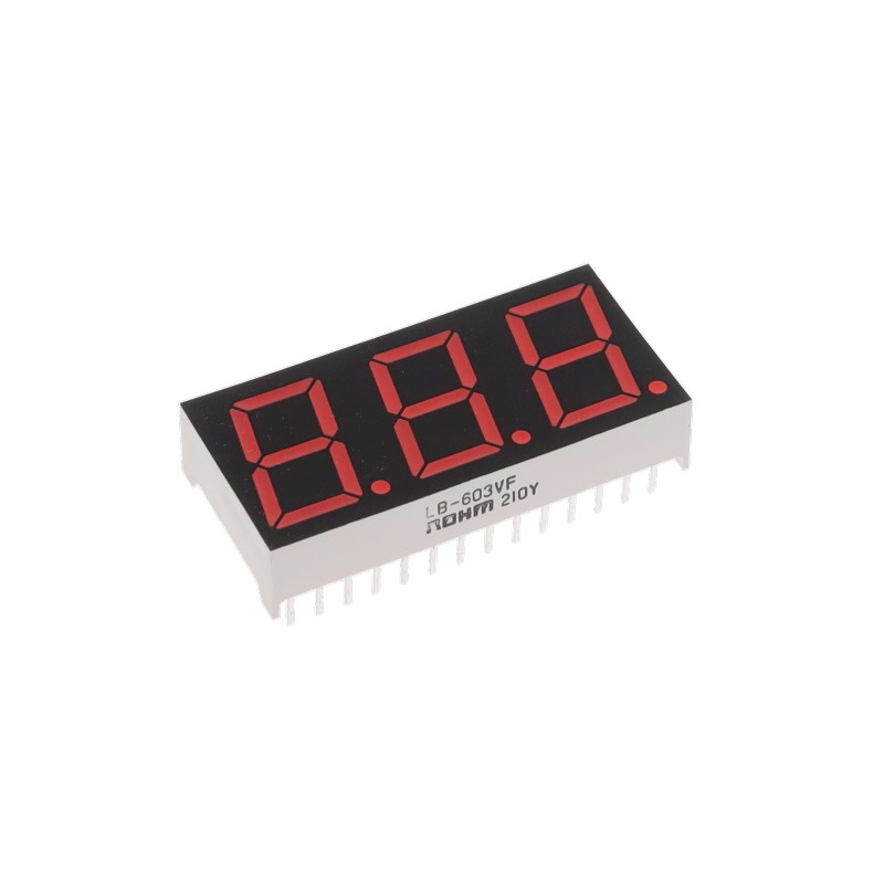 1 pcs : LB-603VF - DISPLAY 7SEG 0.56' TRP RED 28DIP