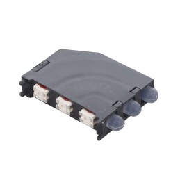 1 pcs : 593353535313NF - LED CBI 2.84MM 3X1 R/G/BL SMD RA