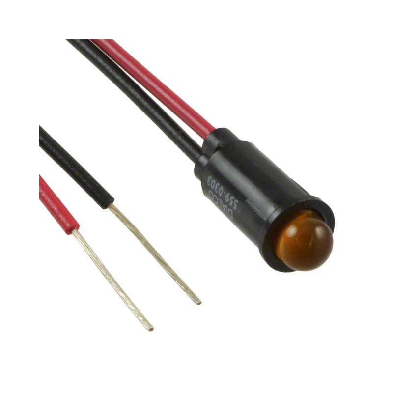 1 pcs : 5590303003F - LED PMI SNAP-IN 583NM YLW .250'